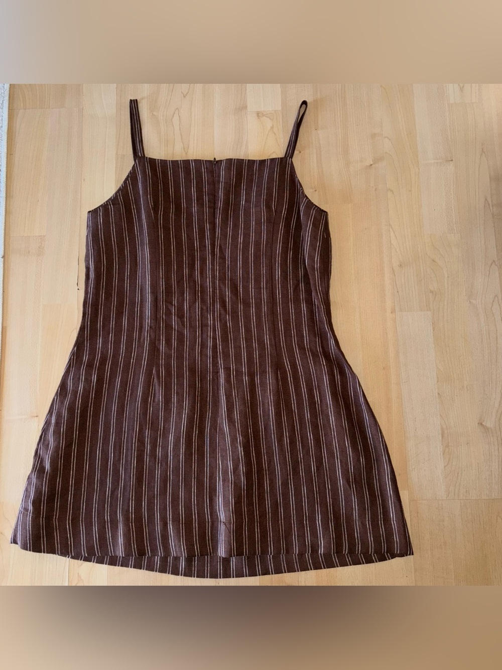 Reformation Phillipa Linen Dress In Boardwalk Stripe Size 12 - Picture 6 of 10